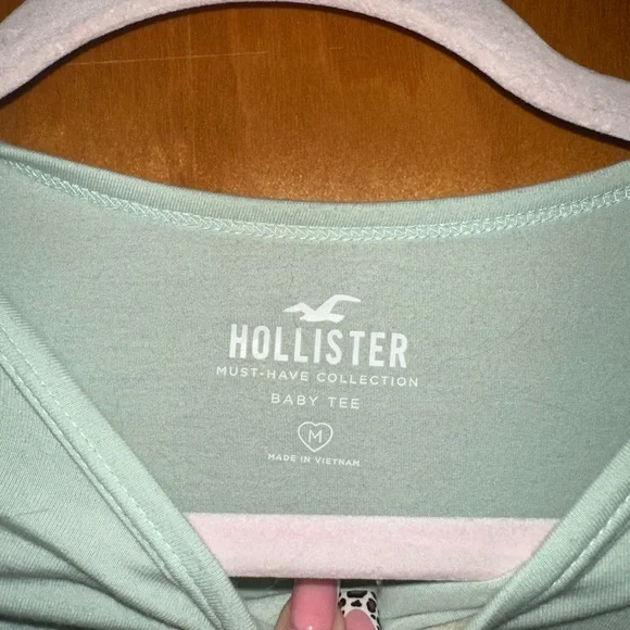 Mint Green Ruched Side Women's Top - Picture 3 of 4